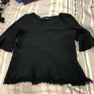 Ann Taylor, women’s peplum top, size medium